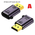 Mini DisplayPort to DP Adapter 8K 60Hz – Bidirectional | OULLX DisplayPort Adapter HIP DP Male to Female