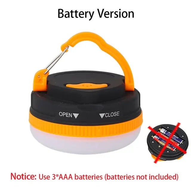 ESMARTER Mini LED Camping Lantern – USB Rechargeable, 3 Modes Portable Camping Lantern HIP YD-1(Battery)