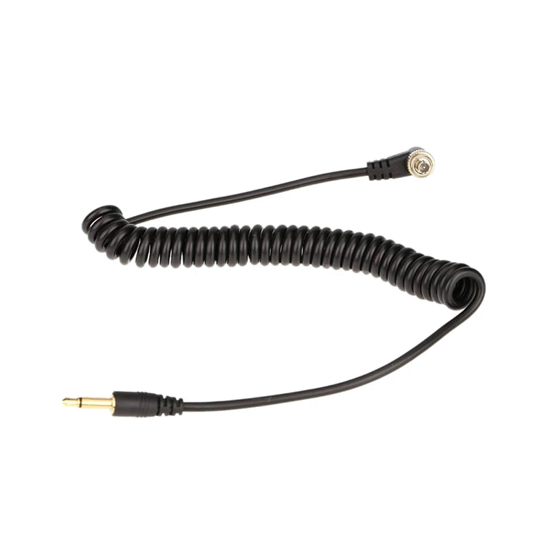 3.5mm to PC Flash Sync Cable Screw Lock – Studio Trigger Flash Sync Cable HIP Bundle 1