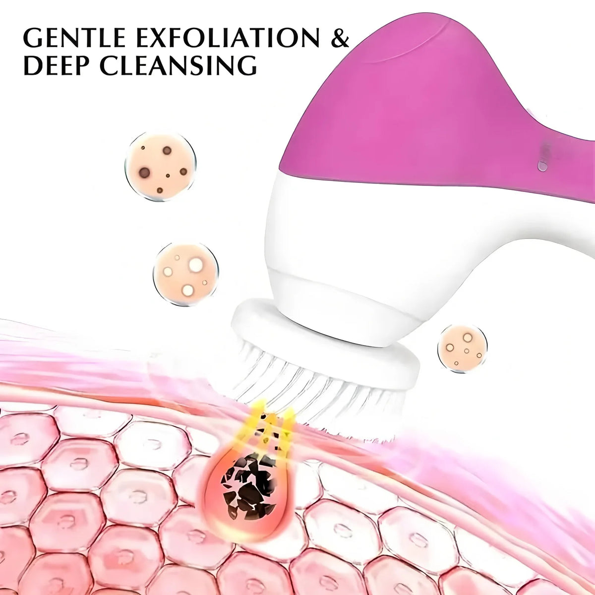 5-in-1 Electric Facial Cleansing Brush & Spa Skin Massager Facial Cleansing Device HIP