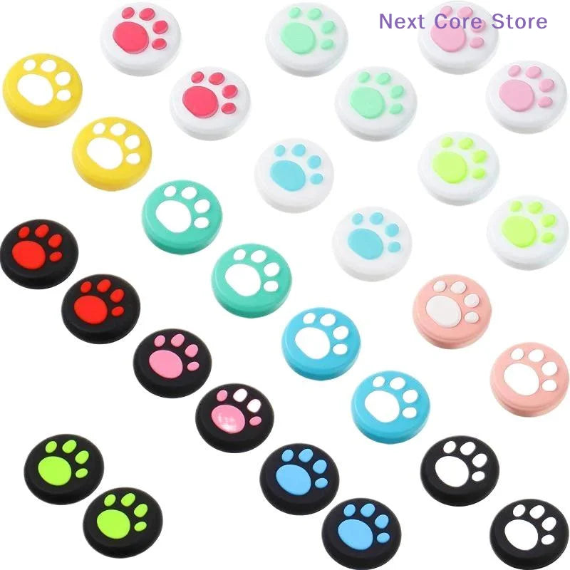 10-Pack Cat Paw Silicone Thumb Grip Caps for Game Controllers Controller Thumb Grips HIP