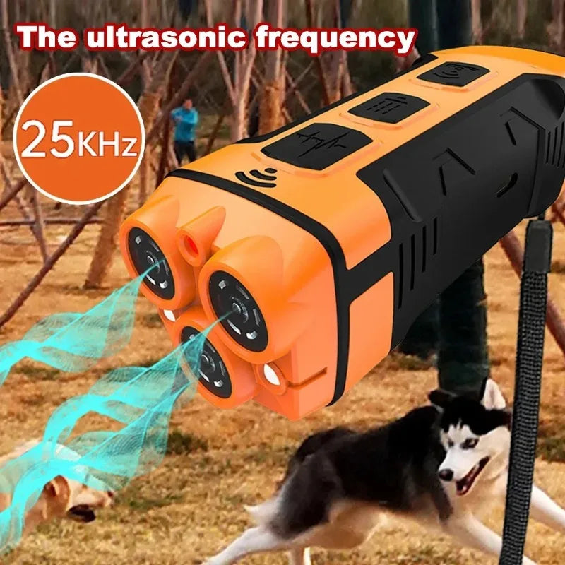 5-in-1 Ultrasonic Dog Deterrent & Training Device with LED Dog Training Device HIP