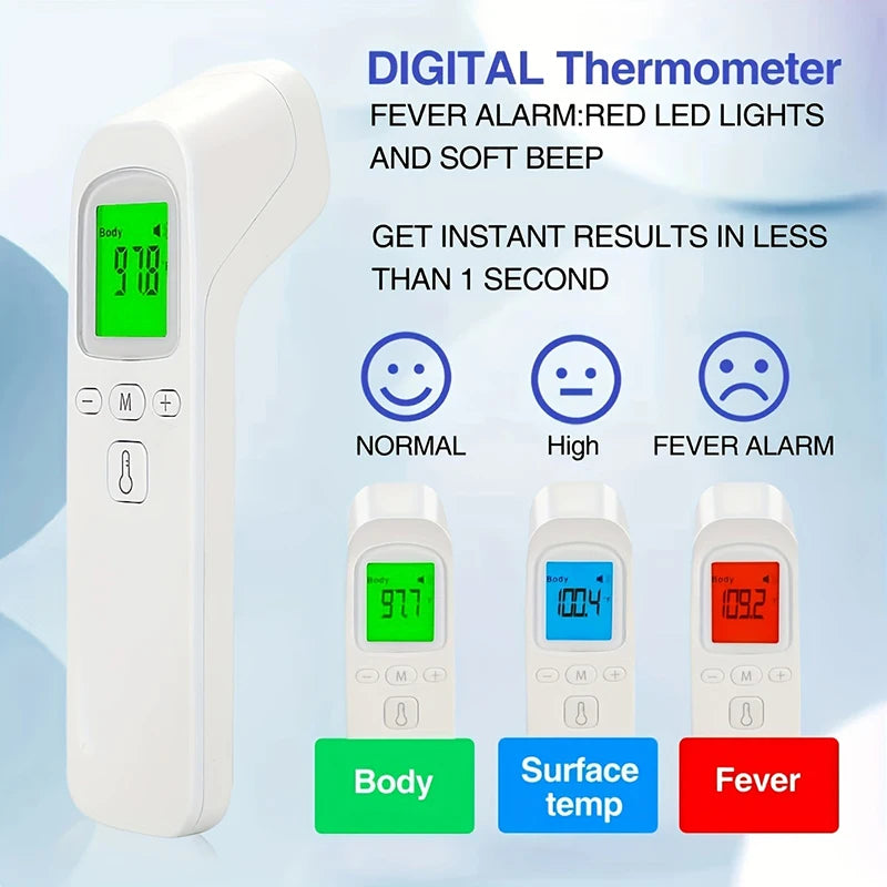 Non-Contact Infrared Thermometer & Finger Pulse Oximeter Health Monitoring Device HIP