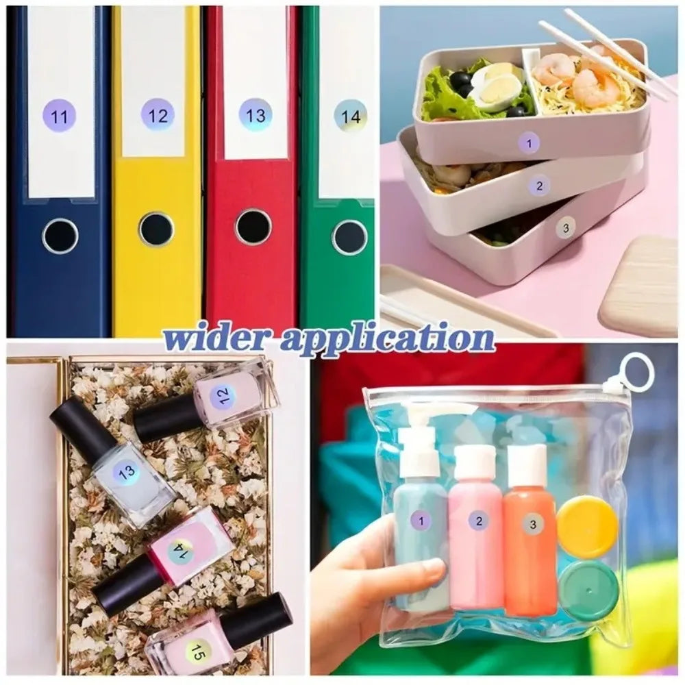 2/10Pcs Waterproof 7 Colors Number Sticker Label For Nail Polish Color Gel Varnish Marking Digital Label Sticker Manicure Tool HIP