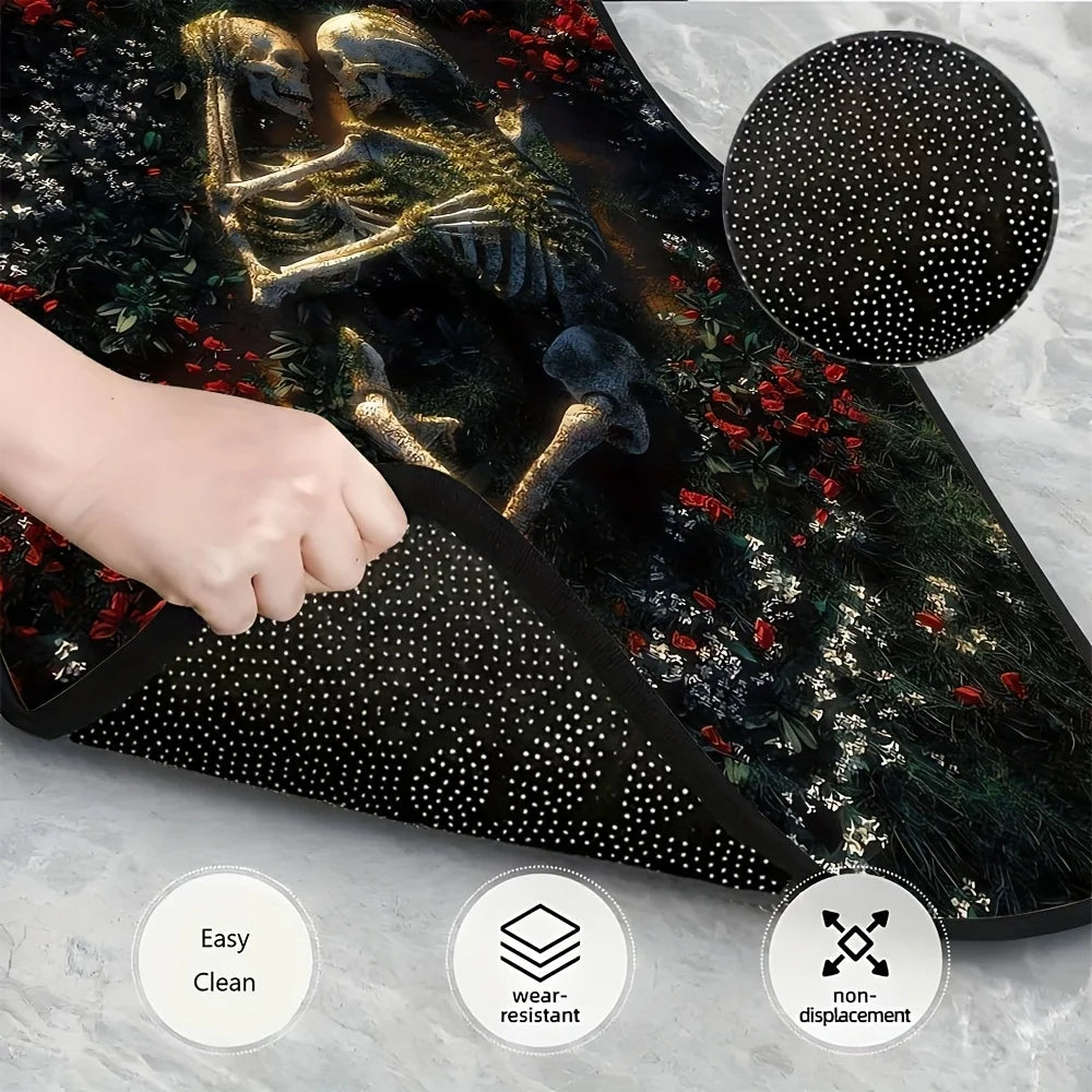 4-Piece Skull Pattern Car Floor Mats – Universal Non-Slip Set Car Floor Mats HIP