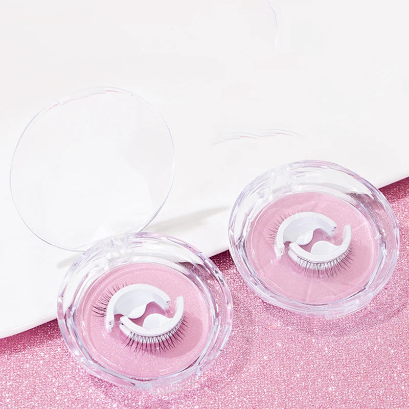 1 pairs Self-adhesive False eyelashes Reusable Natural Long Thick Eyelashes Multiple Reversible Glue-free Eyelashes Dropshipping HIP