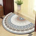 Retro Semi-Circular Doormat – Anti-Slip European Style Rug Semi-Circular Doormat HIP 2 40x60cm-Felt