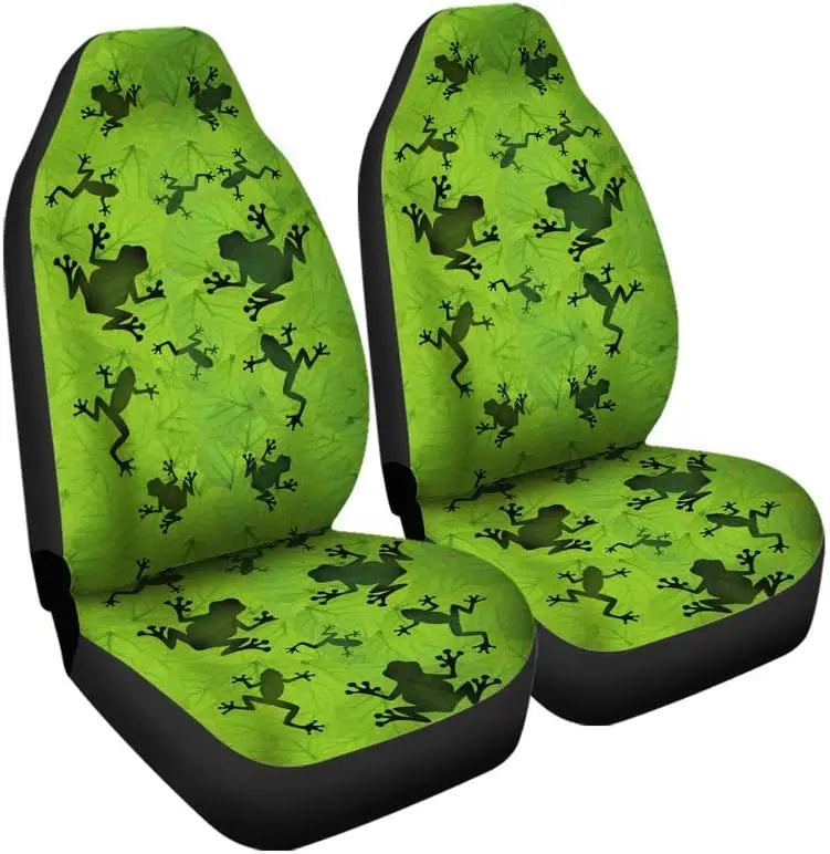 Cartoon Frog Car Seat Covers – Universal 2-Piece Front Set Car Seat Covers HIP 7
