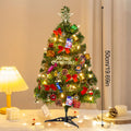 50cm Christmas Tree Set Christmas Decor With Lights Desktop Mini Christmas Tree Ornaments New Year Party Decoration Gift Navidad HIP 50cm As the picture shown