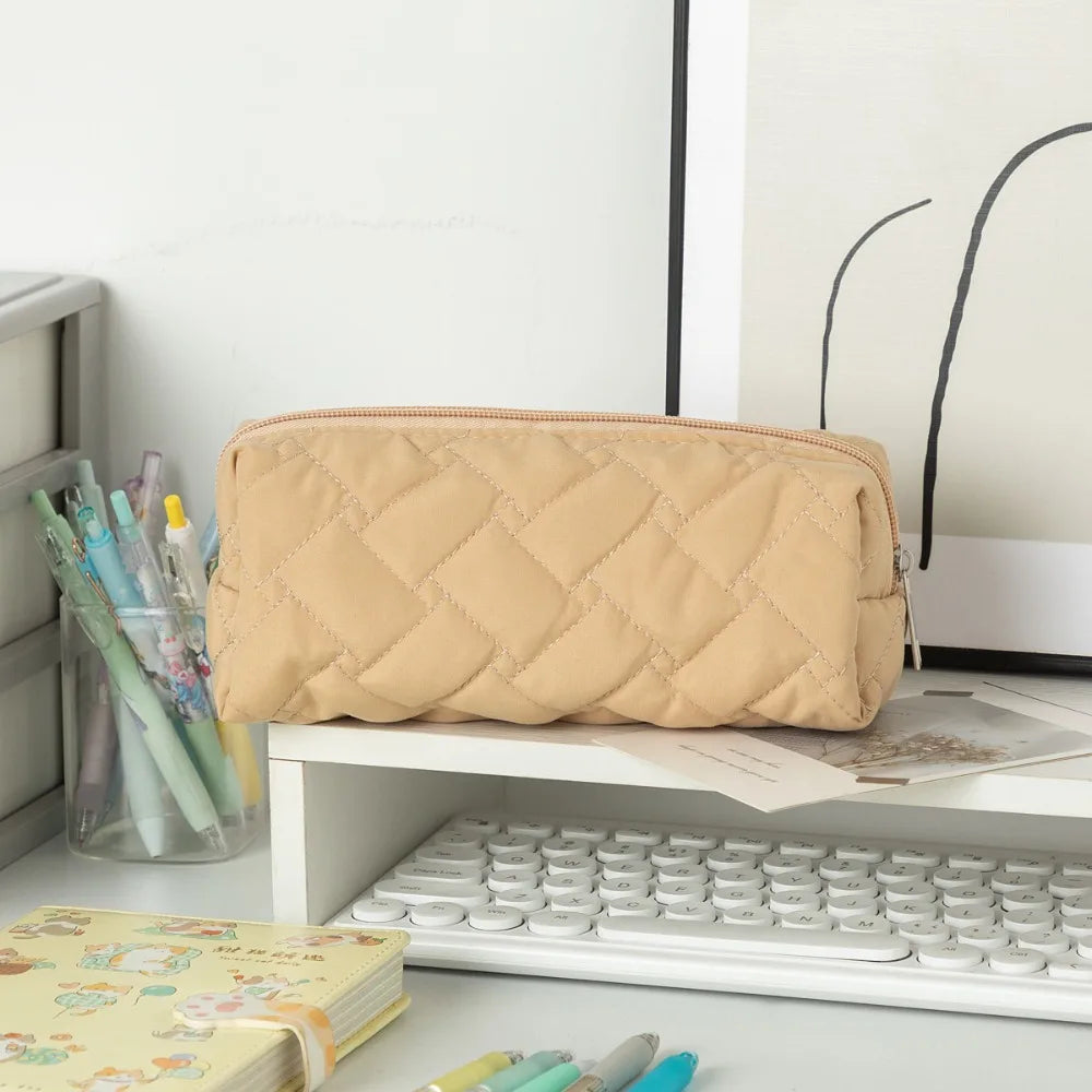 Large Capacity Pen Bag – Multi-Function Pencil & Cosmetic Pouch Pencil & Cosmetic Bag HIP Khaki