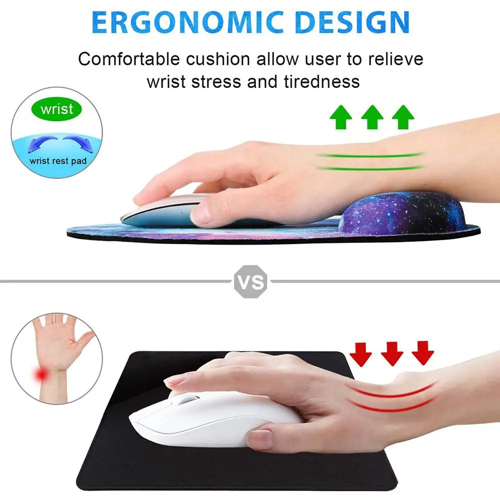 Ergonomic Silicone Wrist Rest Mouse Pad – Non-Slip Gaming Wrist Rest Mouse Pad HIP