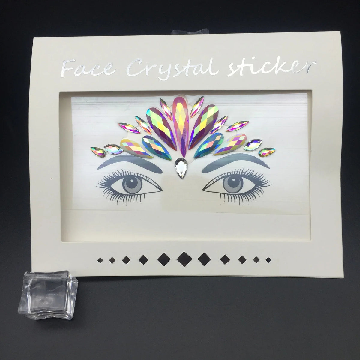 Masquerade Face Decoration DIY Jewelry Acrylic Rhinestone Festival Party Temporary Tattoo Fashion Face Stickers for Women HIP 1037