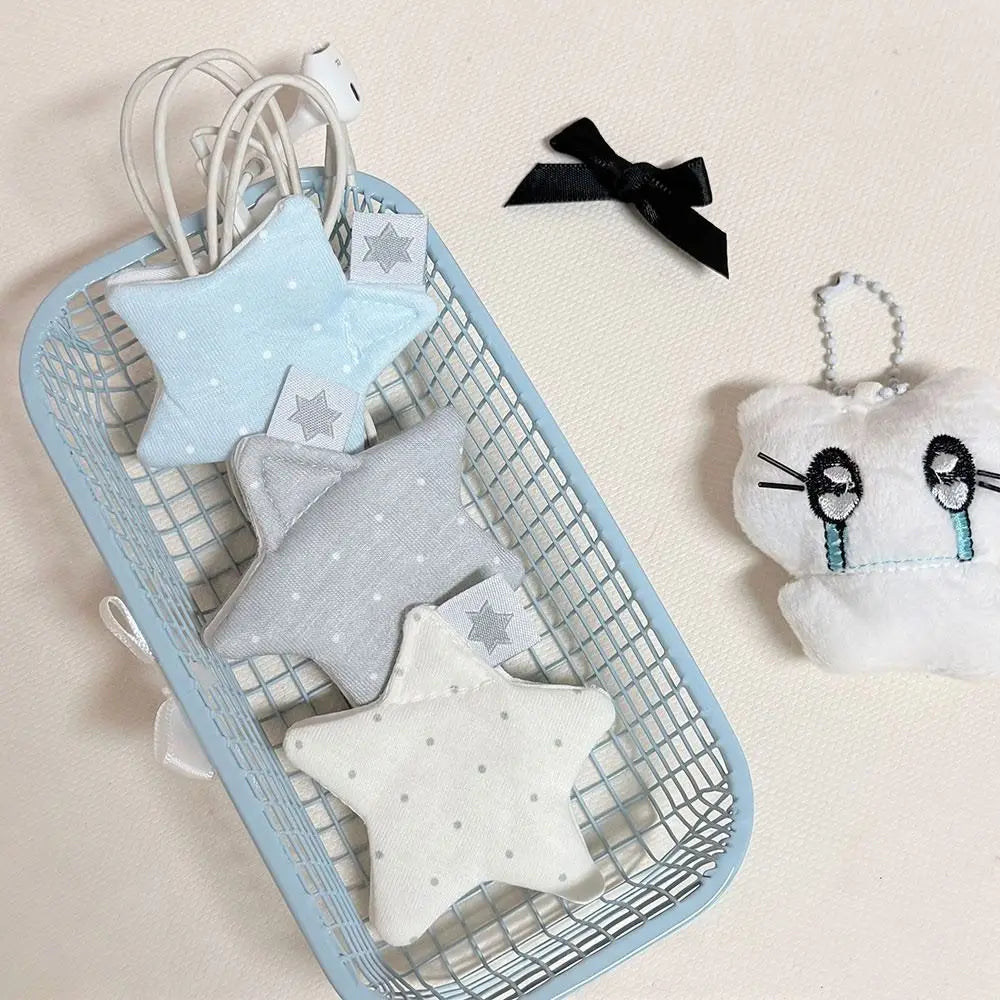 Star Cable Organizer Bag – Polka Dot Fabric Earphone Pouch Cable Organizer Bag HIP