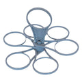 1Set Home Party Folding Cup Holder Rotating Six Cup Coffee Cup Holder Portable KTV Portable Cocktail Holder Milk Tea Cup Holder HIP Grey