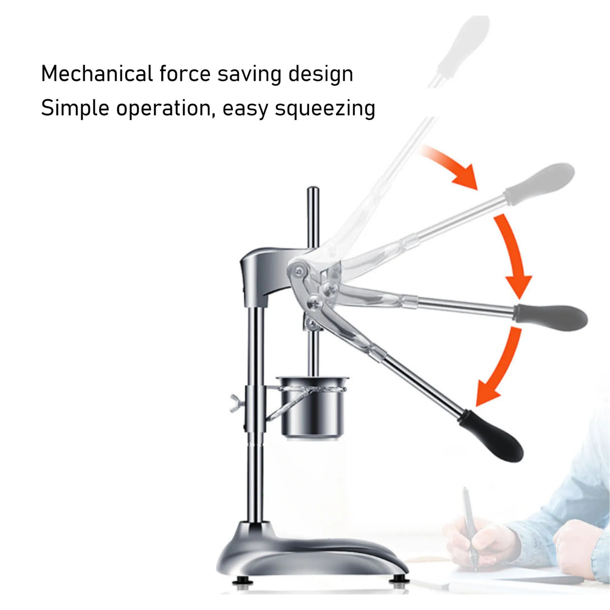 Manual Long French Fries Squeezer 30cm Evenly Pressing Stainless Steel Potato Extruder for Restaurant Long French Fries Extruder HIP
