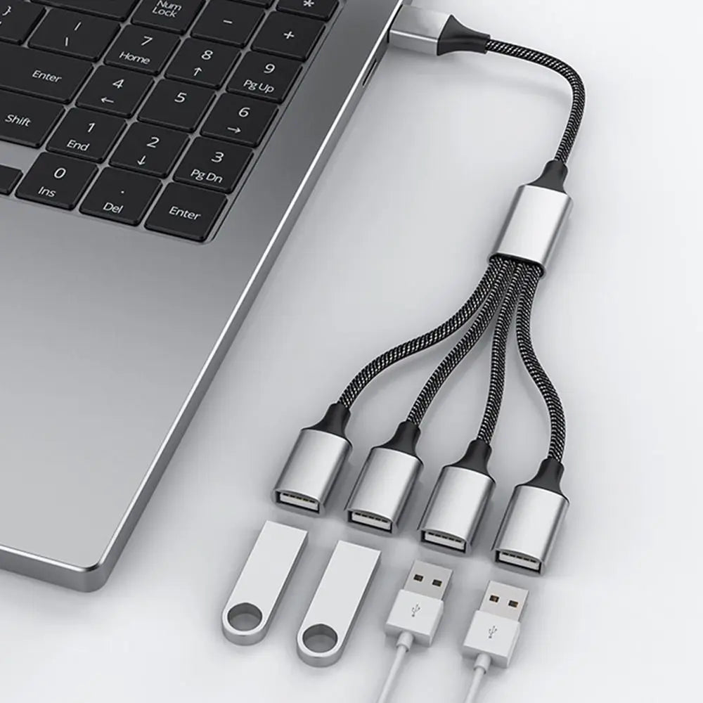 4-in-1 USB Type-C OTG Hub Adapter – Fast Data & Charging USB OTG Hub Adapter HIP