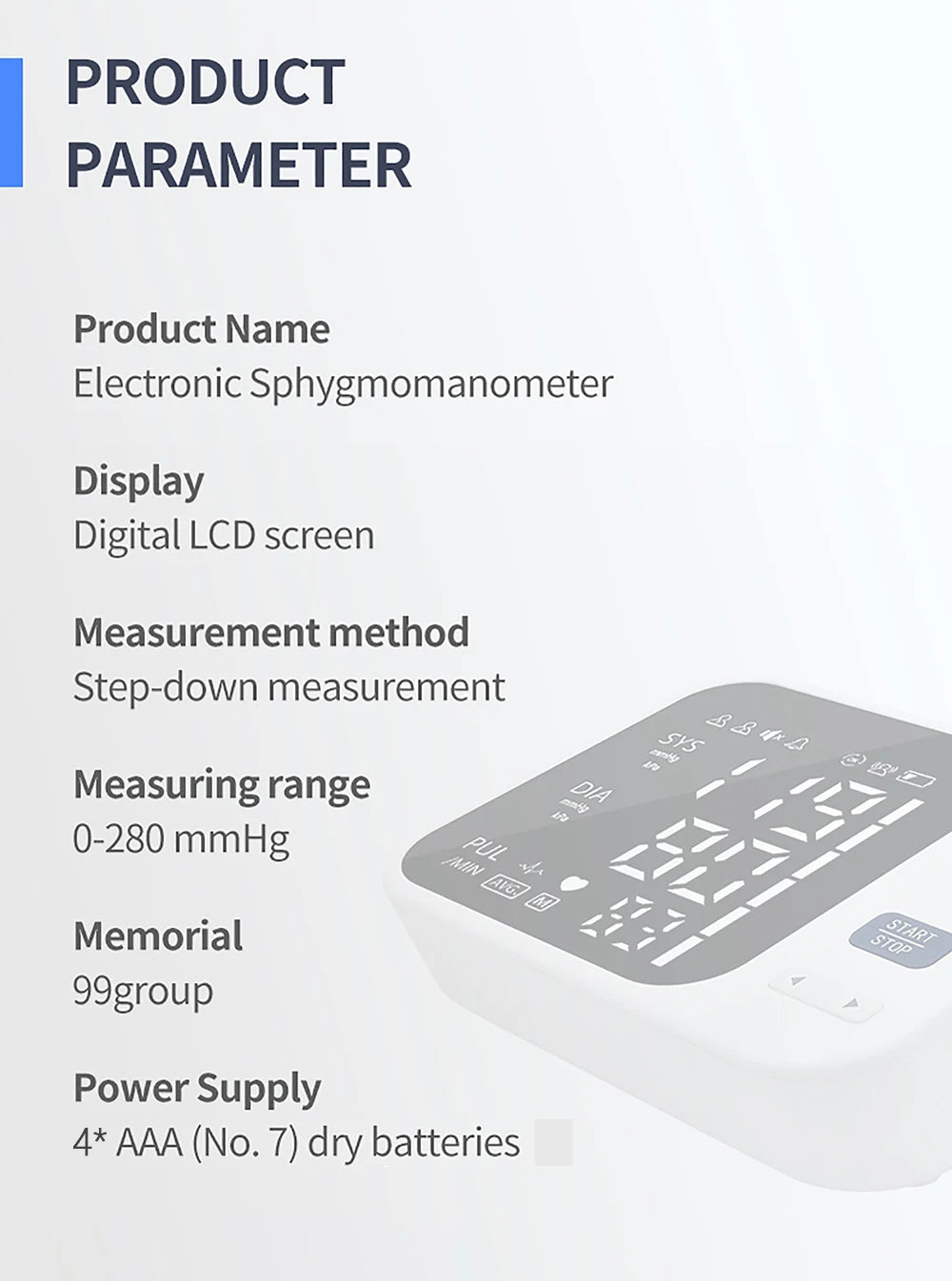 Fireurus Upper Arm Blood Pressure Monitor – English Voice Blood Pressure Monitor HIP