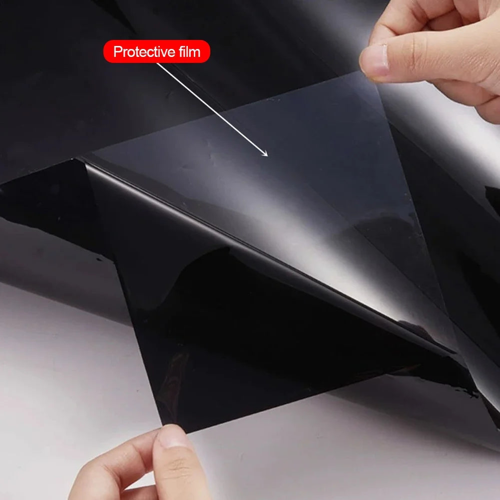 300x50cm Black Car Window Film Roll Car Auto Home Self Adhesive Glass Tint Privacy UV Protector Window Sticker Sun Shade Film HIP