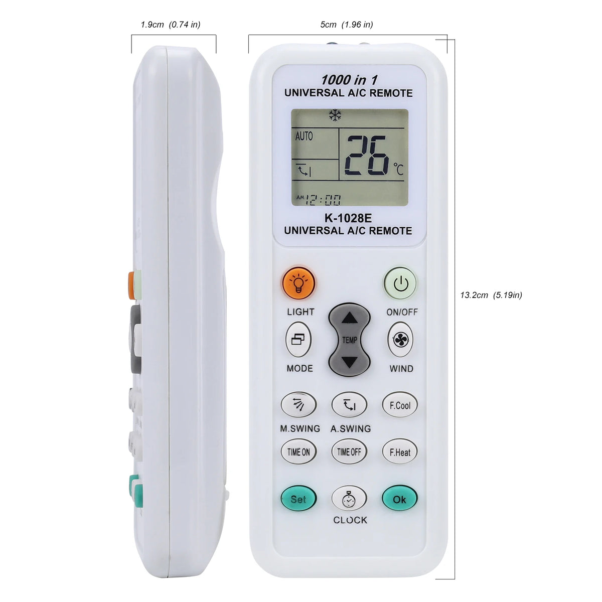 Universal LCD AC Remote Control – 1000-in-1 | Gree, Haier & More Universal AC Remote HIP