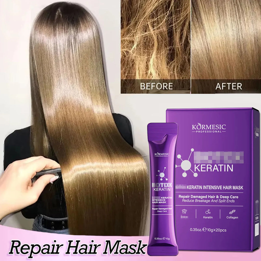 Keratin Hair Mask – 5-Second Deep Moisture & Frizz Control Keratin Hair Mask HIP
