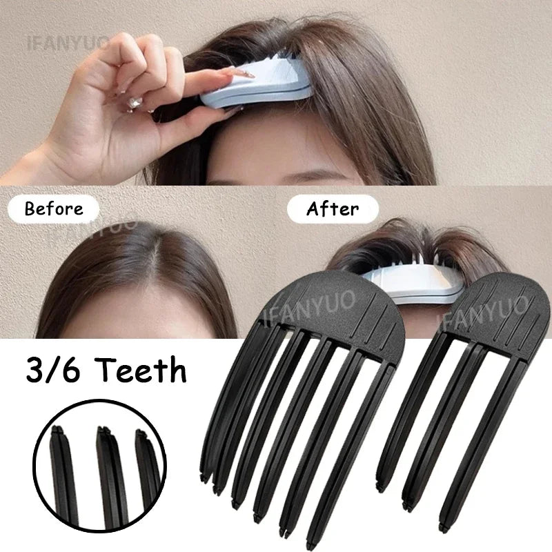 3/6Teeth Hair Roots Volumizing Hair Clips Women Curling Bangs Fixed Shape Hairpin Wind Sculpting Combs High-arched Styling Tool HIP