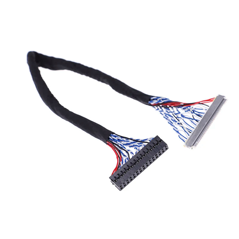 25cm 8-Bit LVDS Cable 30-Pin 2CH for 17–26" LCD/LED Panels LVDS Display Cable HIP One Size