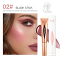New Cream Bronzer Contour Blusher Beauty Wand Highlighter Blush With Cushion Liquid Face Bronzer Wand Stick Applicator Makeup HIP 02 blush