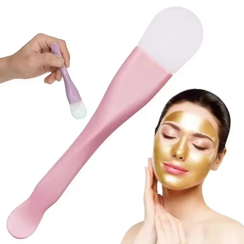 Dual-Ended Silicone Mask Brush & Spatula | Face Applicator Mask Applicator Brush HIP