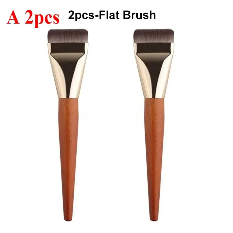 RUZOFO Super Thin Foundation & Concealer Brush – 1/2/3 Pc Foundation Makeup Brush HIP C704-A 2pcs
