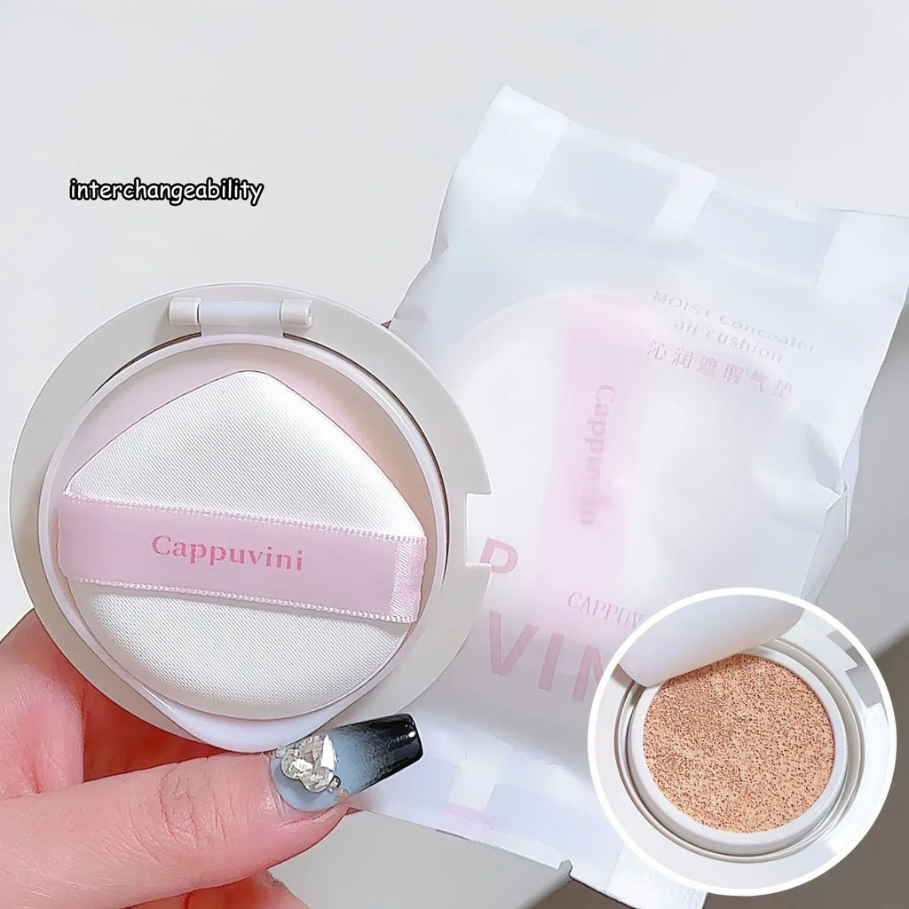 Makeup Cushion Foundation Waterproof Long Lasting Female Matte Concealer Primer Natural Brighten Moisturizing Air Cushion Cream HIP