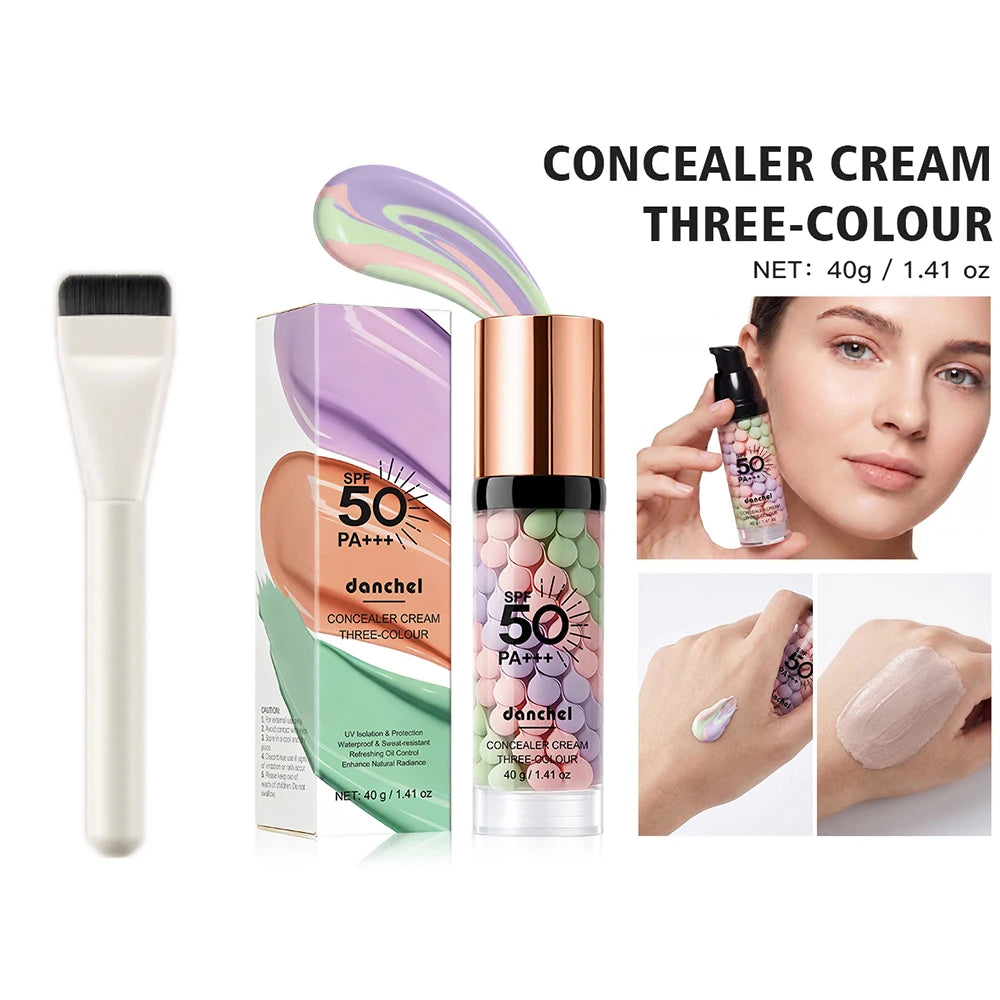 SPF 50 Primer for Face Before Makeup Sun 3 In 1 Color Corrector Face Primer Oil Control & Moisturizing Skin Tone Correcting HIP and Blush