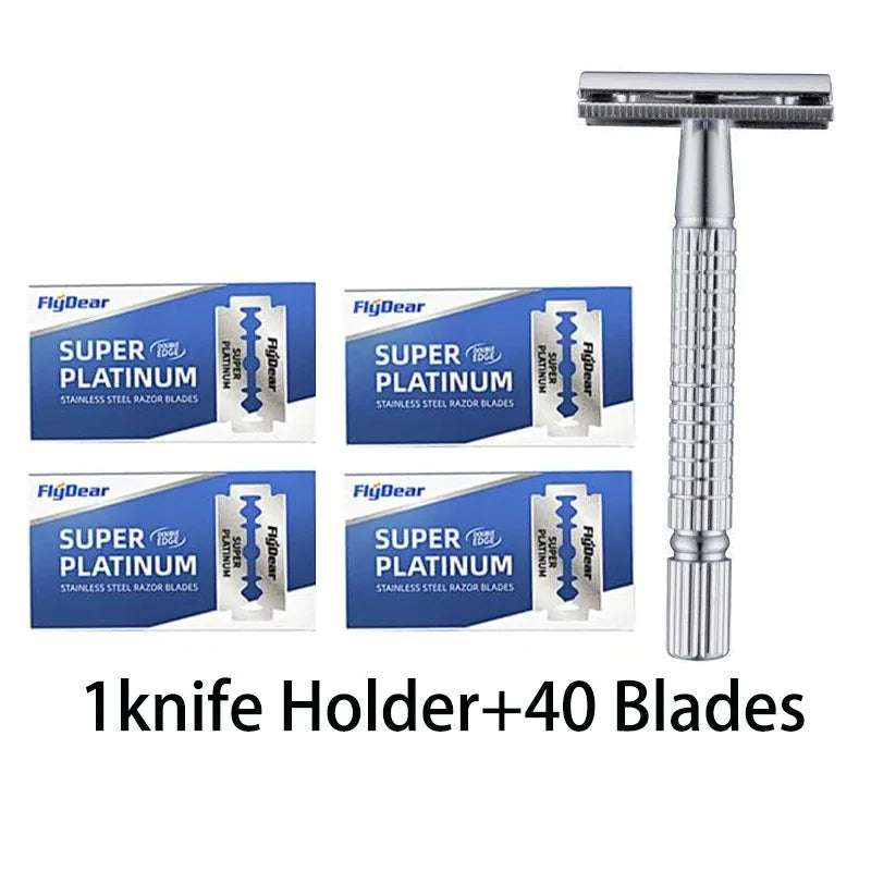 Double Edge Safety Razor Set – Classic Men's Shaving Kit Safety Razor Set HIP
