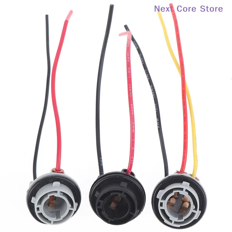 2-Pack 1156 1157 BAY15D Bulb Socket Adapter – DC 12V Bulb Socket Adapter HIP