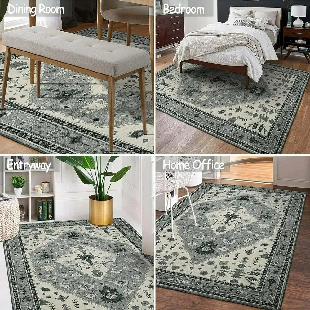Boho Unicorn Flower Kids Rug – Non-Slip Washable Floor Mat Kids Area Rug HIP