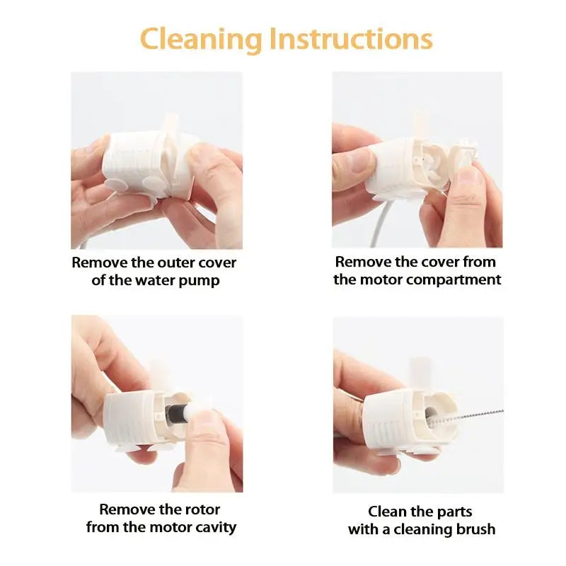 Cat Water Dispenser Replacement Pump, Adjustable Flow Rate, Energy-Saving Silent Design, Suitable for Cat Dog Drinking Fountain HIP