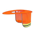 Safety Helmet Sun Shade Neck Shield with Reflective Stripe Safety Helmet Accessory HIP one size orange