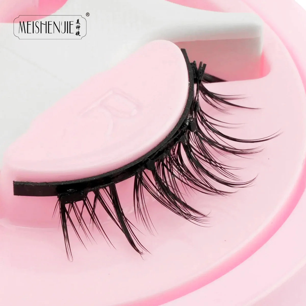 MEISHENJIE 1 Pair Magnetic Eyelashes Set Natural Mink Lashes Handmade Reusable Magnetic Eyelash Tweezers Kit Lash Makeup HIP