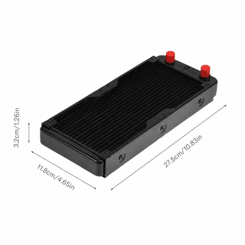 18-Tube Aluminum PC Water Cooling Radiator – Dense Fin Design Water Cooling Radiator HIP