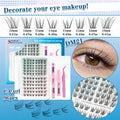 YSDO Clusters Kit Manga Lashes Fluffy 3D Mink Faux Cluster Lashes Set Lashes Extension with Remove Mascara Bond and Seal Kit HIP DM21