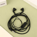EHS61 3.5mm Wired Earphones with Mic for Samsung Galaxy Wired Earphones HIP Black