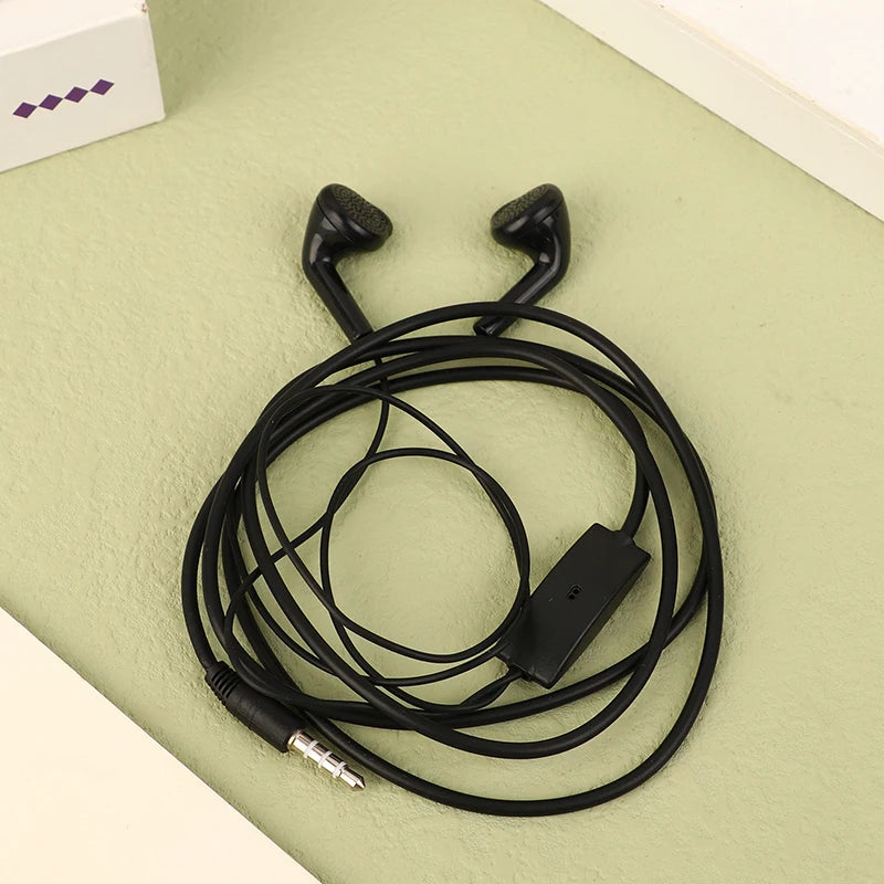 EHS61 3.5mm Wired Earphones with Mic for Samsung Galaxy Wired Earphones HIP Black