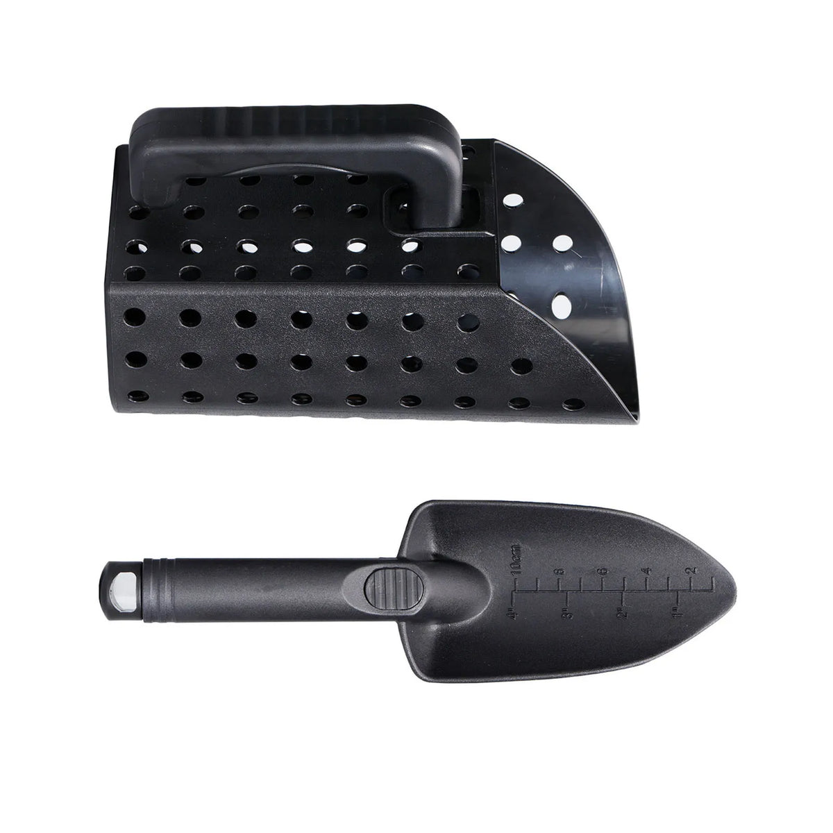 Metal Detecting Sand Scoop Set Portable Ergonomically Sturdy ABS Plastic Sand Scoop and Trowel for Treasure HIP