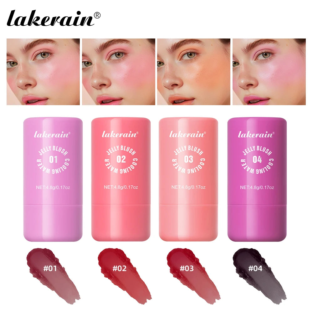 Milk Jelly Tint Stick Water Jelly Lip Gloss Sheer Cheek Stain Cooling Feel Natural Tint Multi Use Makeup HIP