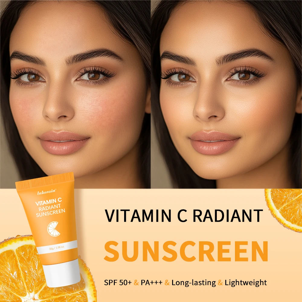 SPF 30 Vitamin C Moisturizer Protects Skin From UV Rays Hydrating Lotion Brightens Skin Nourishment Multiple Skin Care HIP