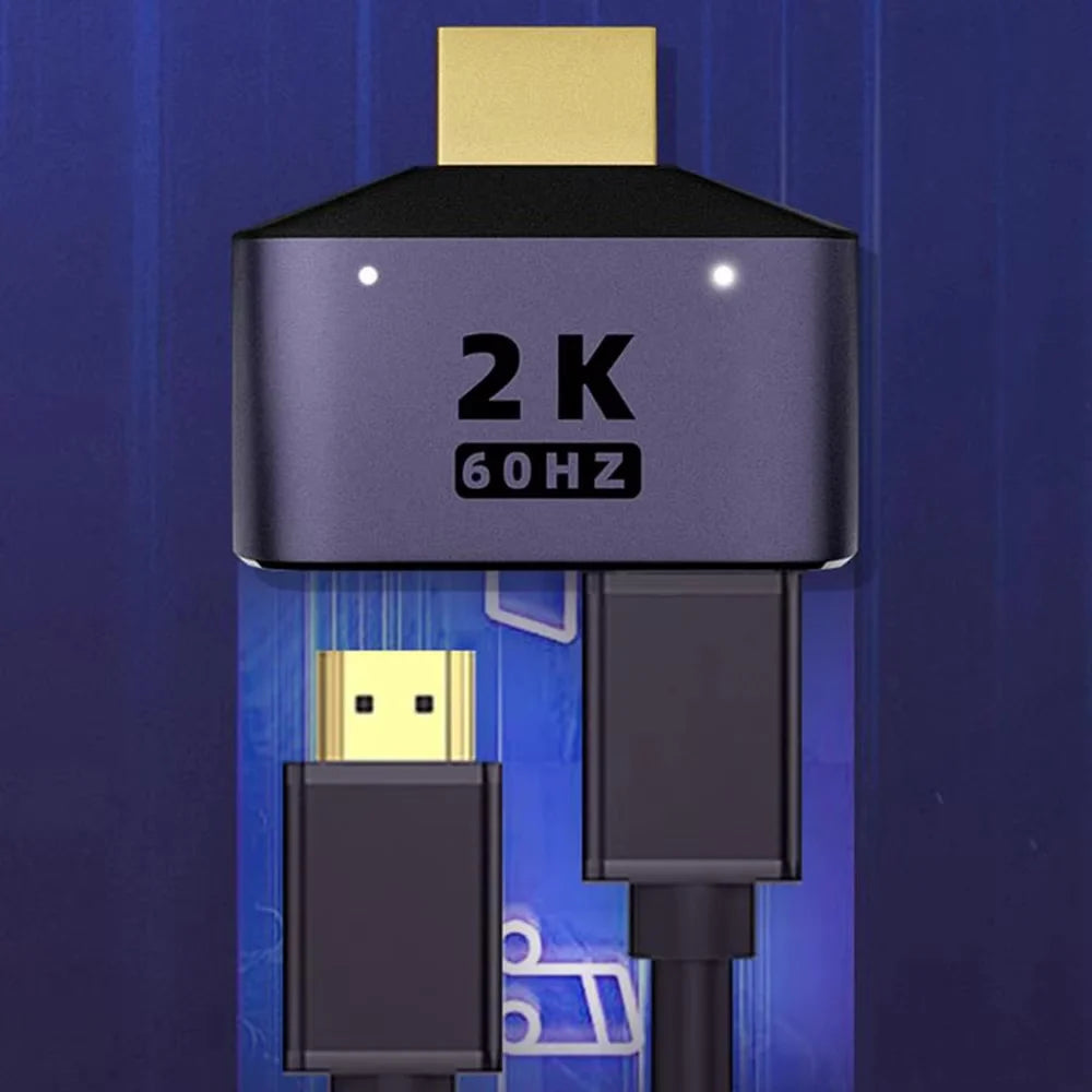1-to-2 HDMI Splitter Adapter – 2K HD Dual Output Monitor HDMI Splitter Adapter HIP