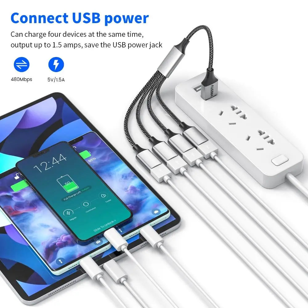 4-in-1 USB Type-C OTG Hub Adapter – Fast Data & Charging USB OTG Hub Adapter HIP
