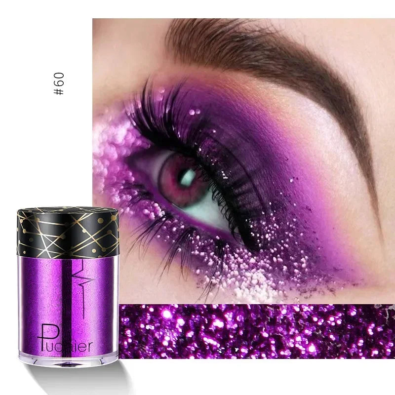 New Glitter Eye Shadow Professional Makeup Monochrome Shining Eyeshadow Sequins Universal Party Cosmetic HIP 09