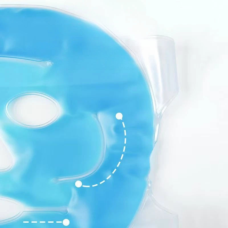 Face Cooling Mask Gel Eye Mask Ice Pack Cooling PVC Hot Cold Therapy Skin Care Tool Gel Face Mask Skin Firming Spa Sleep Mask HIP