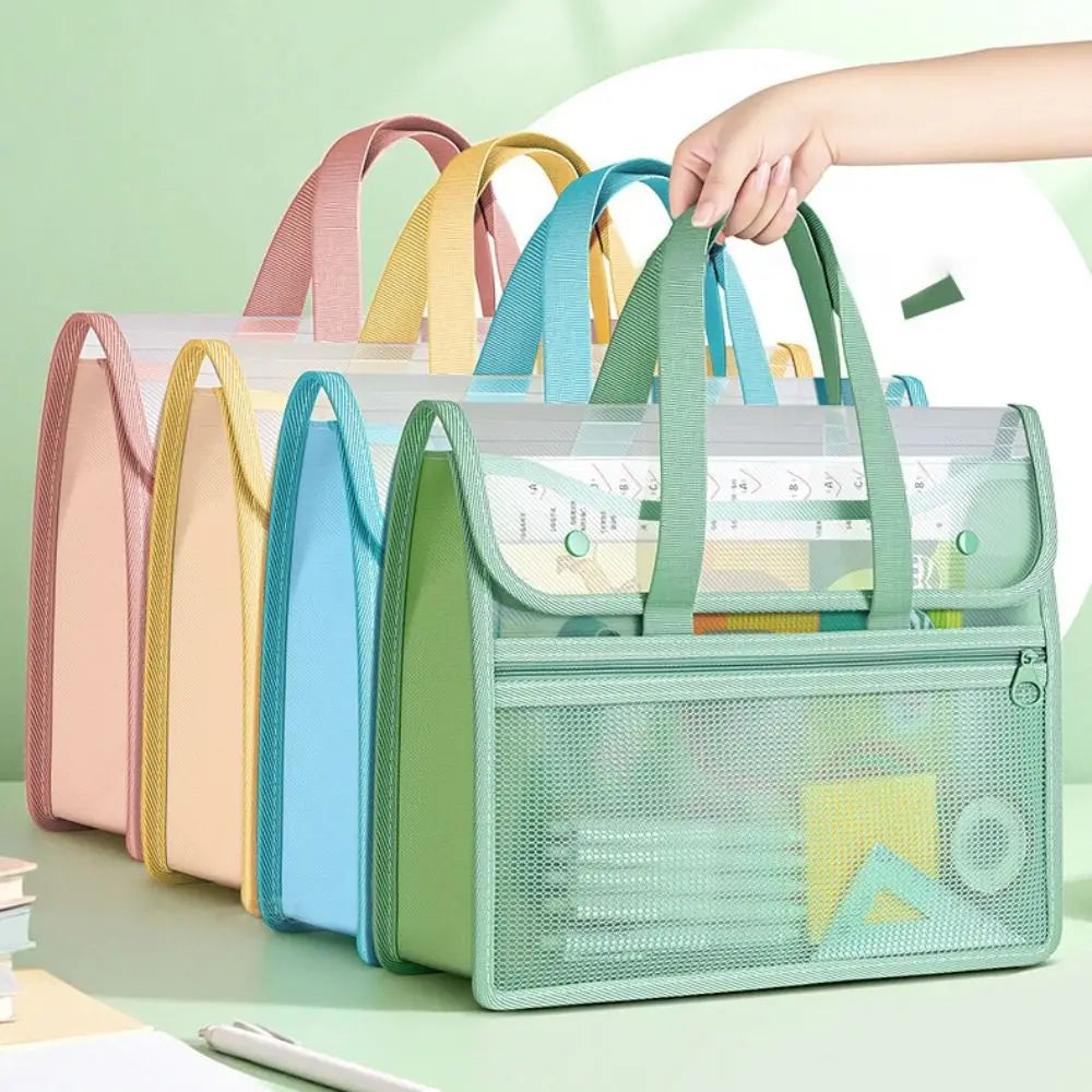 Double Layer Transparent PP File Storage Bag – A4 Portable File Storage Bag HIP