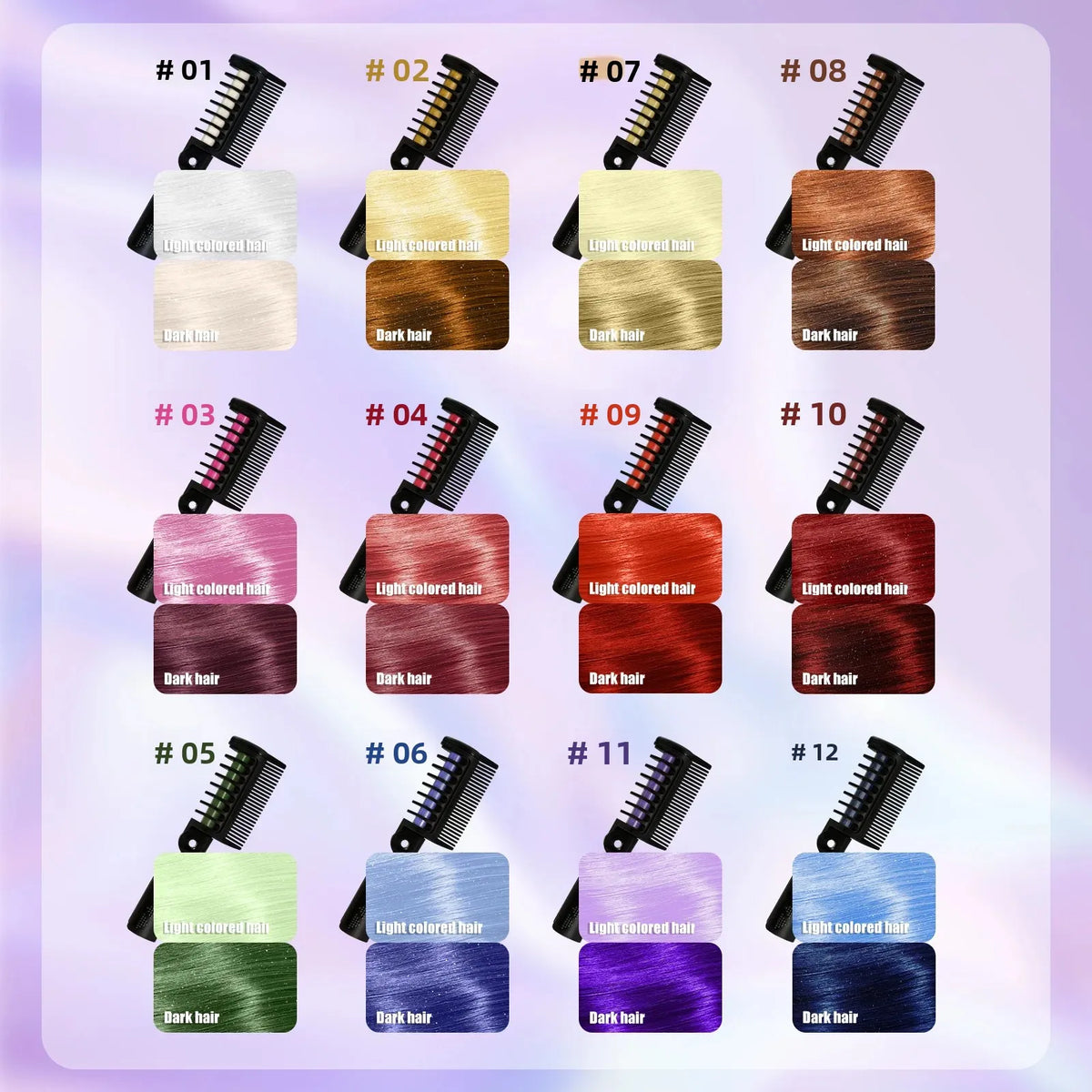 Temporary Hair Color Dye Comb Stick – Washable & No Damage Temporary Hair Dye Comb HIP